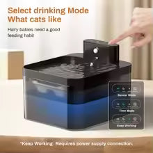 Fontaine à eau intelligente pour chat – 2,2 L – Capteur de mouvement & filtre intégré – Recharge sans fil